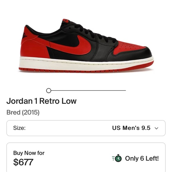 Air Jordan 1 Retro Low Bred (OG 2015)